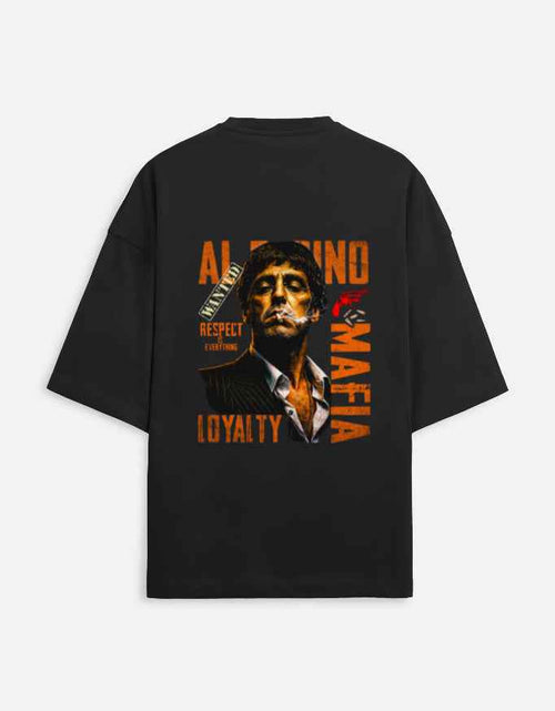 Men's Back Printed Terry Oversized T-shirt